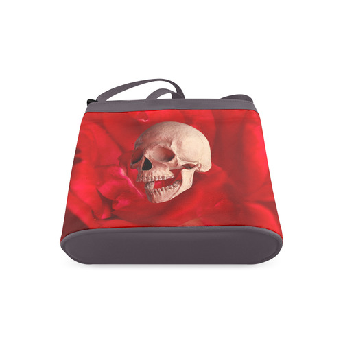 Funny Skull and Red Rose Crossbody Bags (Model 1613)