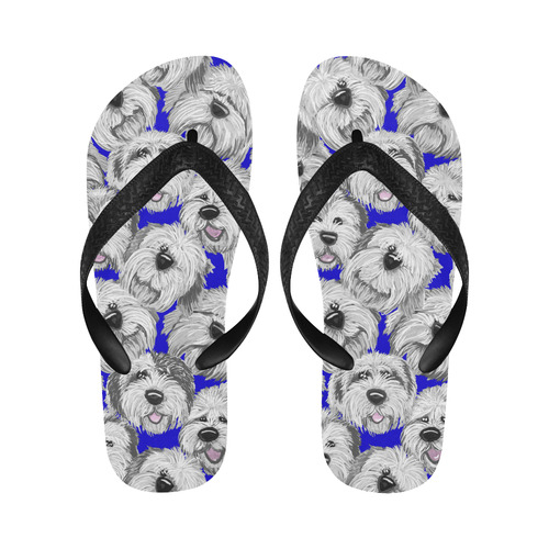 OES heads Blue Flip Flops for Men/Women (Model 040)