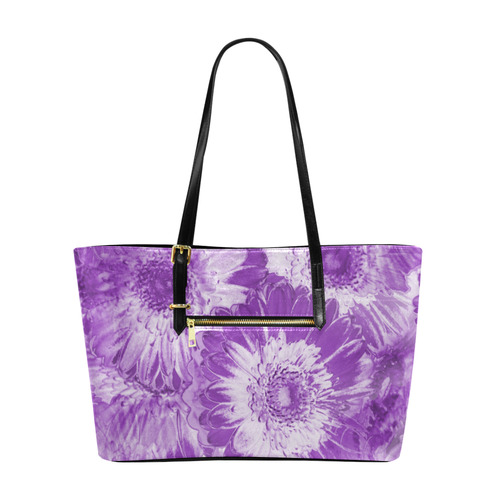 Purple Garden Euramerican Tote Bag/Large (Model 1656)