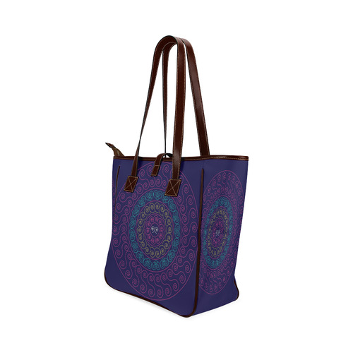 simply pink circular design mandala Classic Tote Bag (Model 1644)