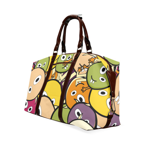 monster colorful doodle Classic Travel Bag (Model 1643) Remake