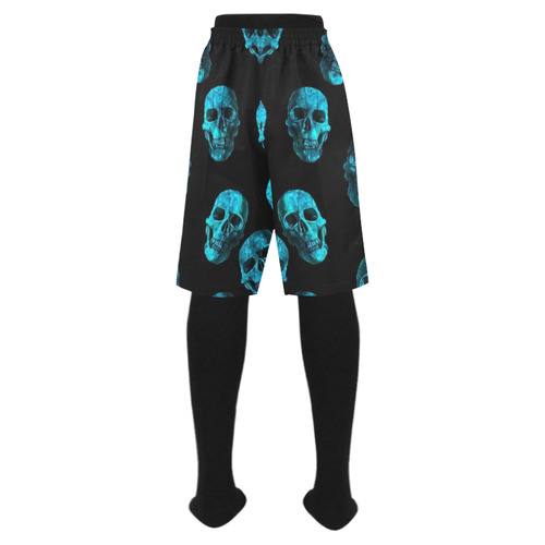 skulls blue by JamColors Men's Swim Trunk (Model L21)