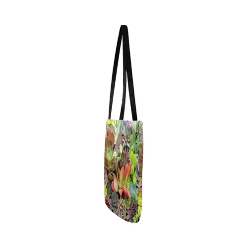 Red Green Blue Floral Succulents Reusable Shopping Bag Model 1660 (Two sides)