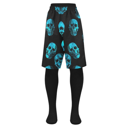 skulls blue by JamColors Men's Swim Trunk (Model L21)