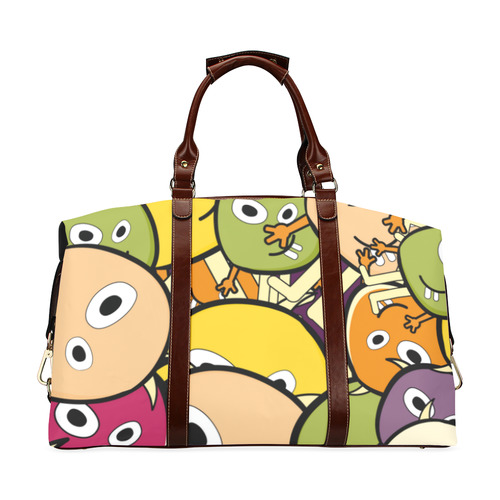 monster colorful doodle Classic Travel Bag (Model 1643) Remake