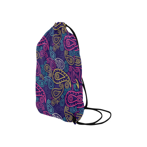 paisley Small Drawstring Bag Model 1604 (Twin Sides) 11"(W) * 17.7"(H)