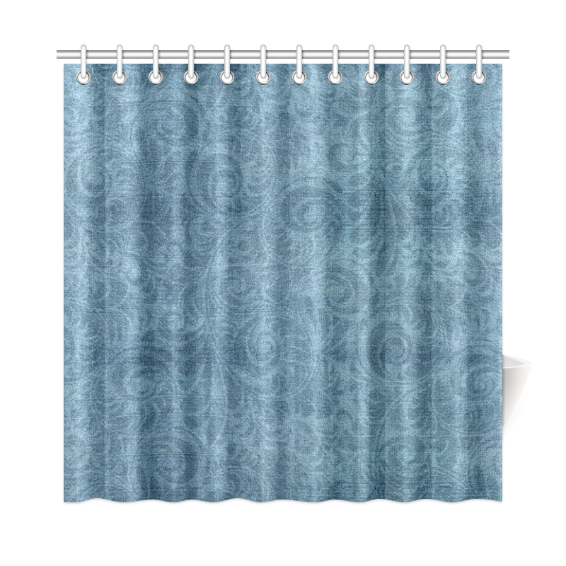 denim shower curtain