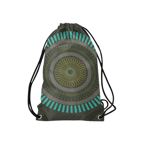 circle zen mandalas Small Drawstring Bag Model 1604 (Twin Sides) 11"(W) * 17.7"(H)