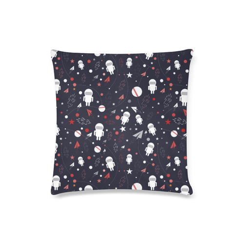 Astronaut Doodle Custom Zippered Pillow Case 16"x16"(Twin Sides)