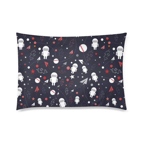 Astronaut Doodle Custom Zippered Pillow Case 20"x30"(Twin Sides)