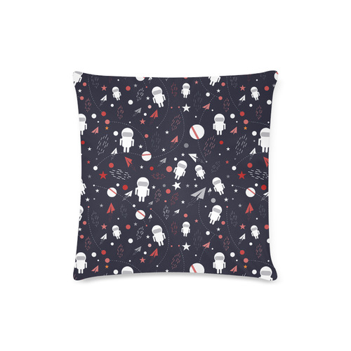 Astronaut Doodle Custom Zippered Pillow Case 16"x16" (one side)