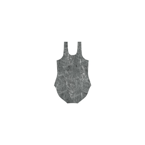 Tribal Roses Grunge Gothic Art Vest One Piece Swimsuit (Model S04)