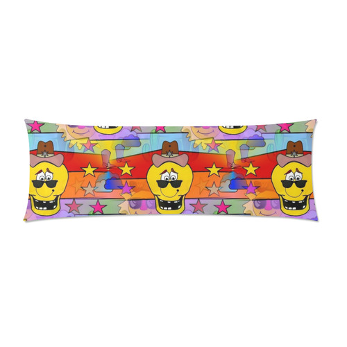 Fun Skull by Popart Lover Custom Zippered Pillow Case 21"x60"(Two Sides)