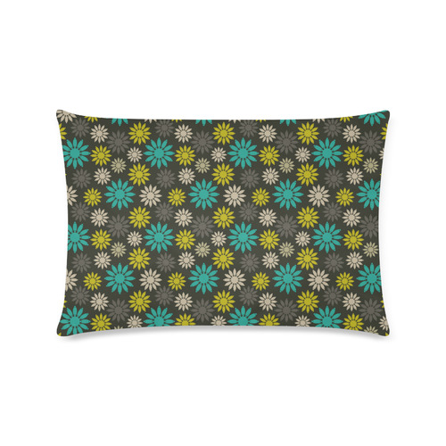 Symbolic Camomiles Floral Custom Rectangle Pillow Case 16"x24" (one side)