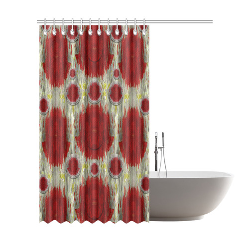 paint on water falls in peace and calm Shower Curtain 72"x84"