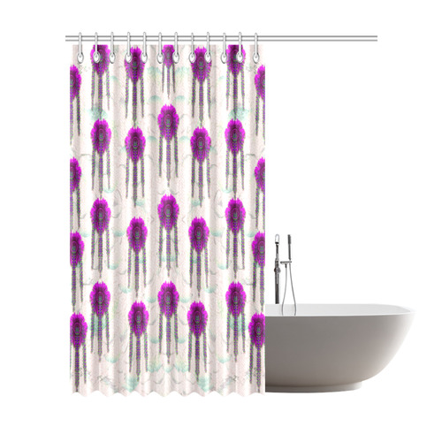 Ice Flower Pop Art Shower Curtain 72"x84"