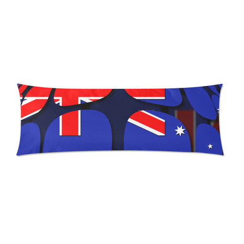 The Flag of Australia Custom Zippered Pillow Case 21"x60"(Two Sides)
