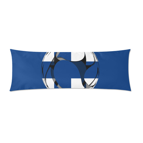 The Flag of Finland Custom Zippered Pillow Case 21"x60"(Two Sides)