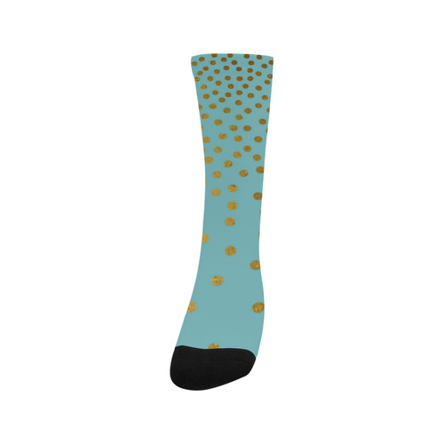 Gold Elegance Polka Dots Shower Trouser Socks