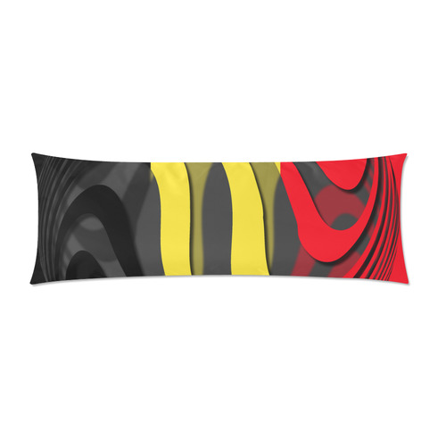 The Flag of Belgium Custom Zippered Pillow Case 21"x60"(Two Sides)