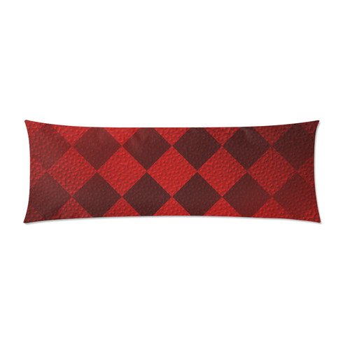 Christmas Red Square Custom Zippered Pillow Case 21"x60"(Two Sides)