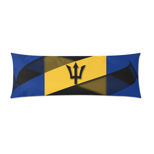 The Flag of Barbados Custom Zippered Pillow Case 21"x60"(Two Sides)