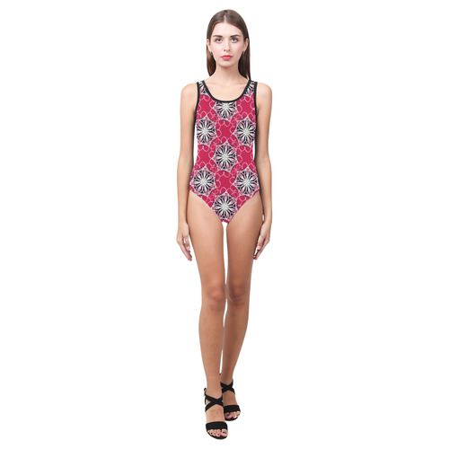 Zappy Mandala Vest One Piece Swimsuit (Model S04)