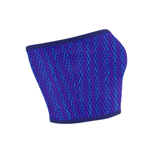 Scissor Stripes - Blue and Purple Bandeau Top
