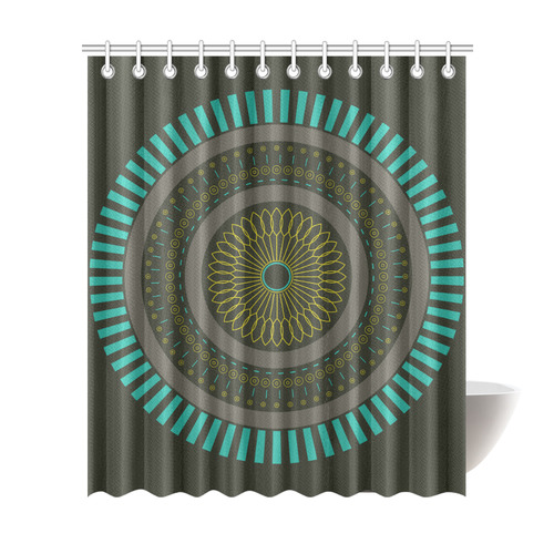 circle zen mandalas Shower Curtain 72"x84"