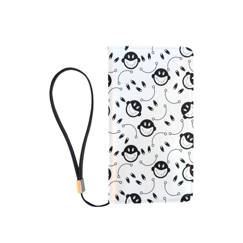 black and white funny monkeys Men's Clutch Purse （Model 1638）