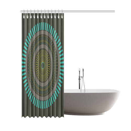 circle zen mandalas Shower Curtain 69"x84"