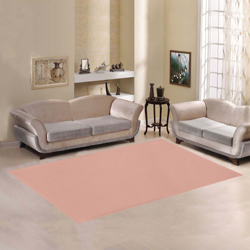 Coral Pink Area Rug7'x5'