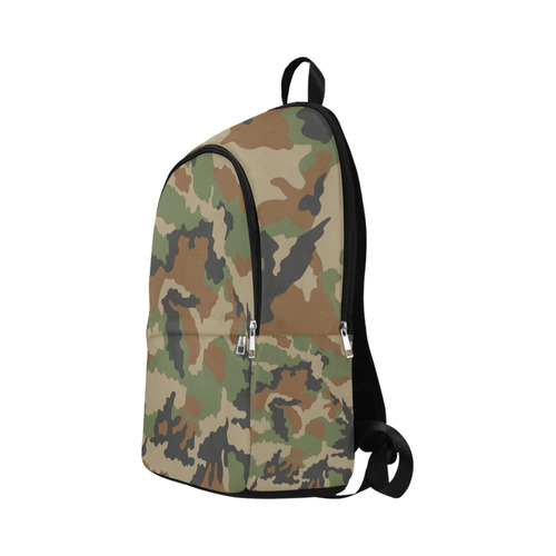 woodland camouflage Fabric Backpack for Adult (Model 1659)