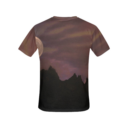 a~MOUNTAIN All Over Print T-Shirt for Women (USA Size) (Model T40)