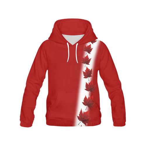 Canada Flag Souvenir Hoodies All Over Print Hoodie for Women (USA Size) (Model H13)