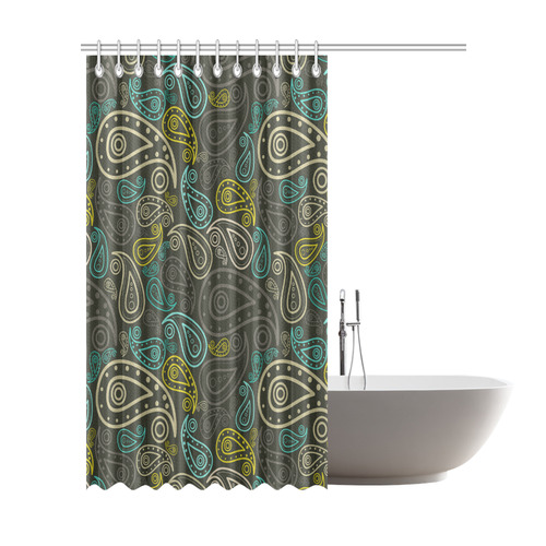 paisley art Shower Curtain 72"x84"