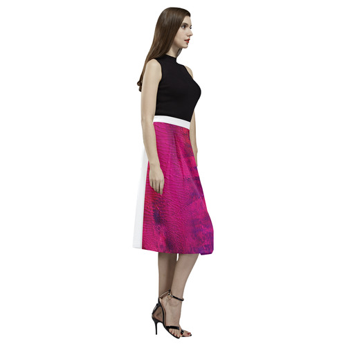 Luxury ladies Skirt : Vintage purple Aoede Crepe Skirt (Model D16)