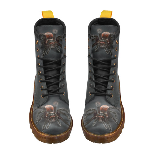 Tarantel - Tarantula Spider Painting High Grade PU Leather Martin Boots For Men Model 402H