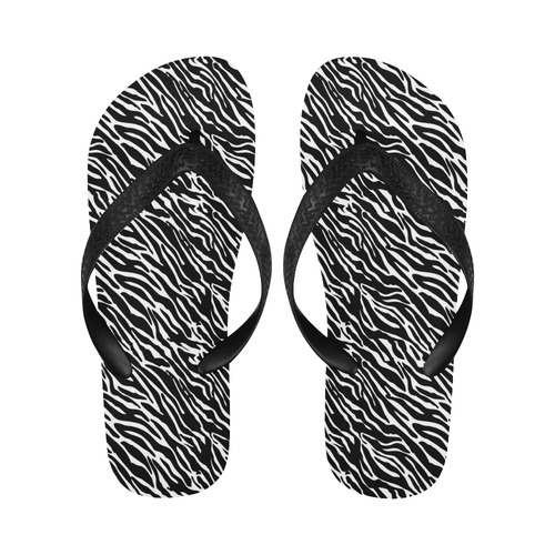 zebra print flip flops