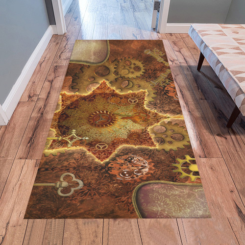 Steampunk, noble design Area Rug 7'x3'3''