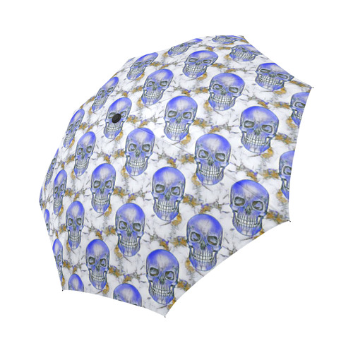 funny skull pattern B by JamColors Auto-Foldable Umbrella (Model U04)