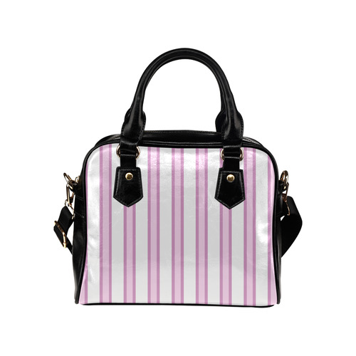 Pink Stripes Shoulder Handbag (Model 1634)