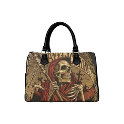 Skull Boston Handbag (Model 1621)