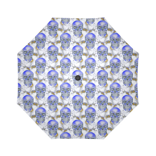 funny skull pattern B by JamColors Auto-Foldable Umbrella (Model U04)