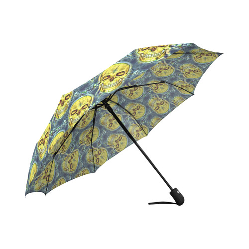 funny skull pattern A by JamColors Auto-Foldable Umbrella (Model U04)