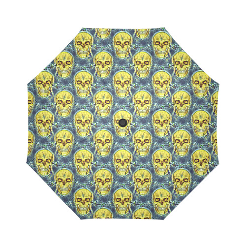 funny skull pattern A by JamColors Auto-Foldable Umbrella (Model U04)