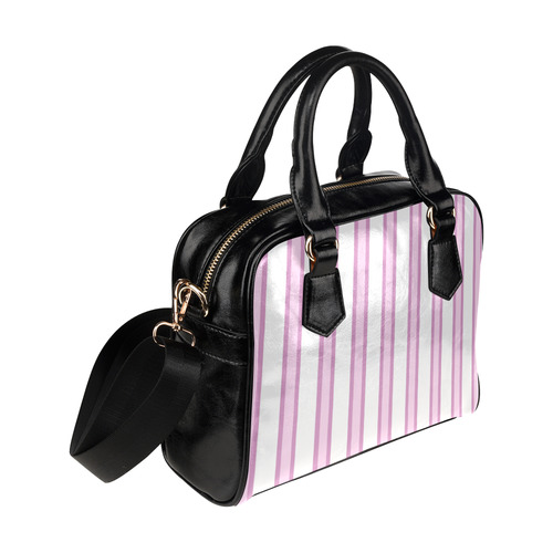 Pink Stripes Shoulder Handbag (Model 1634)