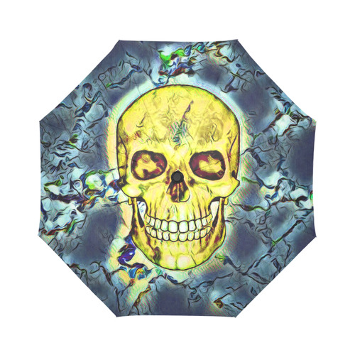 funny Color Skull E by JamColors Auto-Foldable Umbrella (Model U04)