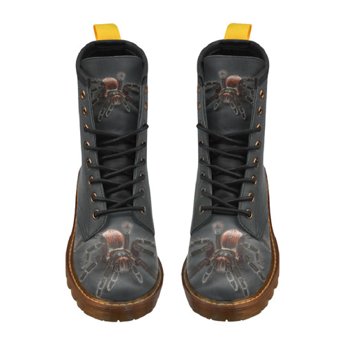 Tarantel - Tarantula Spider Painting High Grade PU Leather Martin Boots For Women Model 402H