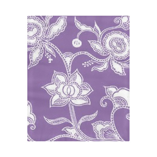 Lilac Floral Duvet Cover 86"x70" ( All-over-print)